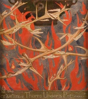 Artist Maxwell Armfield: As the crackling of thorns under a pot..., circa 1920